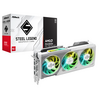 ASROCK RX9070 XT Steel Legend 16GB, PCIe5, 16GB DDR6, HDMI, 3 DP, 2970MHz Clock, RGB Lighting, White Image