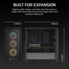 Corsair FRAME 4000D Black Tempered Glass Modular Mid Tower ATX PC Case Image