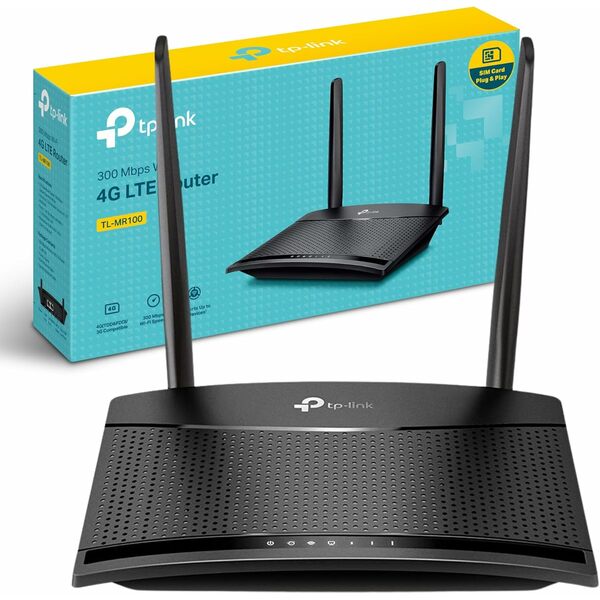 TP-LINK  300MBPS, WIRELESS N 4G ROUTER, LTE, 2X DETACHABLE ANTENNAS