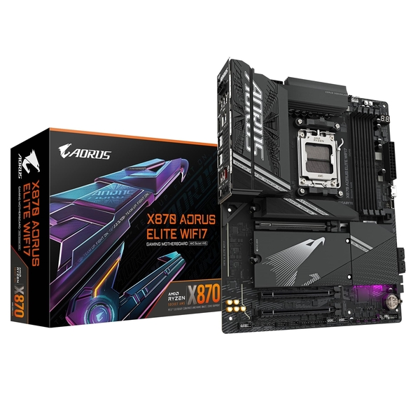 Gigabyte X870 AORUS ELITE WI-FI 7  AM5 DDR5 PCIe 5.0 ATX Motherboard