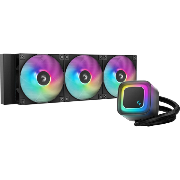 Deepcool LE360 V2 360mm Liquid CPU Cooler, Triple 120mm ARGB Fans, Anti-Leak Tech, Quiet High-Performance Pump