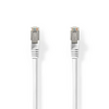 NEDIS Cat 8.1 Network Cable S/FTP RJ45 Male RJ45 Male 20.0 m Round LSZH White Image