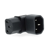 NEDIS Cable Adapter Plug  IEC-320-C13 - IEC-320-C14  - Angled 90° Image