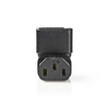 NEDIS Cable Adapter Plug  IEC-320-C13 - IEC-320-C14  - Angled 90° Image