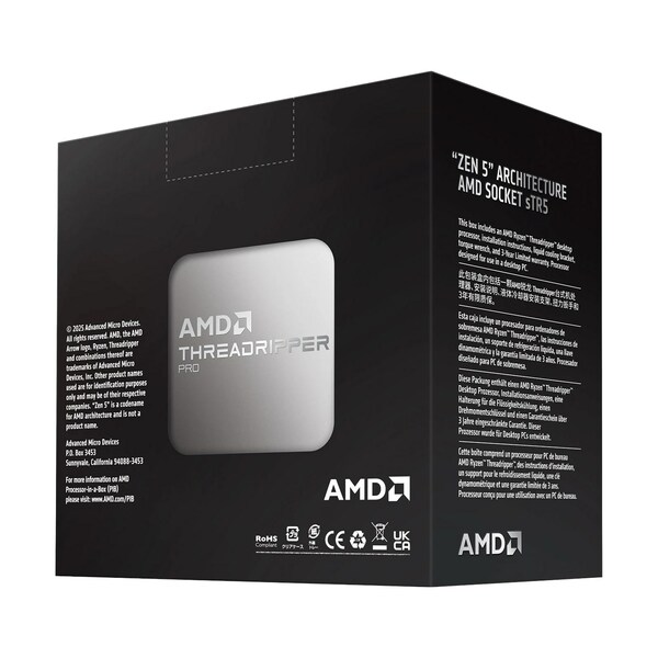 AMD Ryzen Threadripper Pro 9965WX Retail WOF - (sTR5/24 Core/5.40GHz/152MB/350W)