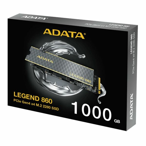 Adata 1TB Legend 860 M.2 NVMe Gen4 SSD, M.2 2280, PCIe4, R/W 6000/4000 MB/s, PS5 Compatible