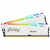 Kingston Fury Beast RGB White 32GB (16GB x2) DDR5 6000MHz DIMM RGB System Memory Image