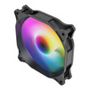 VIDA Pulsar 120mm ARGB Fan for Vida GENESIS & TYPHOON Cases, 9 LEDs, Hydraulic Bearing, 1200 RPM, 4-pin (Daisy Chain Header), Black Image
