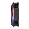 VIDA Pulsar 120mm ARGB Fan for Vida GENESIS & TYPHOON Cases, 9 LEDs, Hydraulic Bearing, 1200 RPM, 4-pin (Daisy Chain Header), Black Image