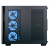 Aerocool P500C Mid Tower Case - Black with Curved Glass Panel ( Some imagis include optional Extras) Image