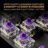 HYTE Keeb TKL ISO English Gaming Keyboard - HYTE Fluffy Lavender Linear Image