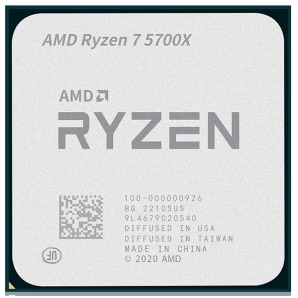 AMD  Ryzen 7 5700X Processor 8 Core / 16 Thread, 32MB Cache, 3.4 GHz / 4.6 GHz Max Boos