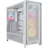 Corsair FRAME 5000D RS ARGB WHITE Modular Mid Tower Tempered Glass PC Gaming Case Image