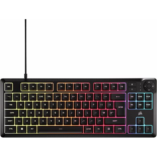 Corsair CH-9216065-UK Corsair K55 CORE TKL Tenkeyless RGB Membrane Gaming Keyboard
