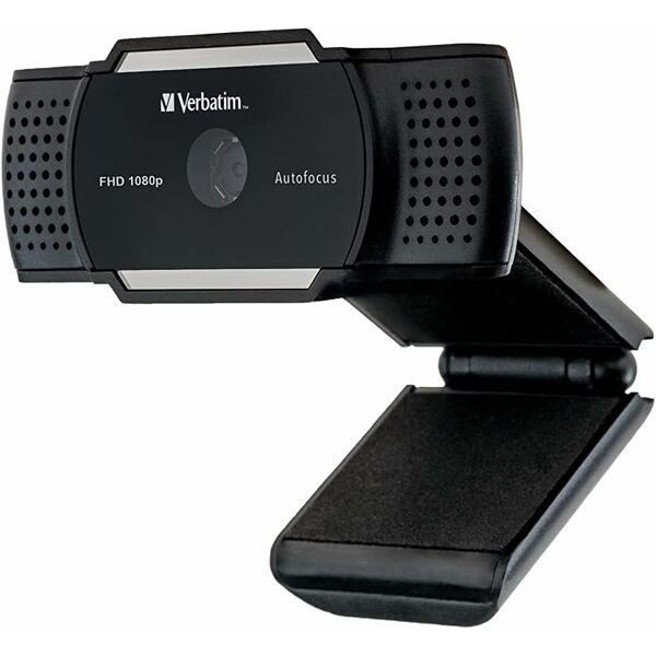 Verbatim 1080p  Full HD Webcam with Microphone,  Auto Focus, Streaming Camera