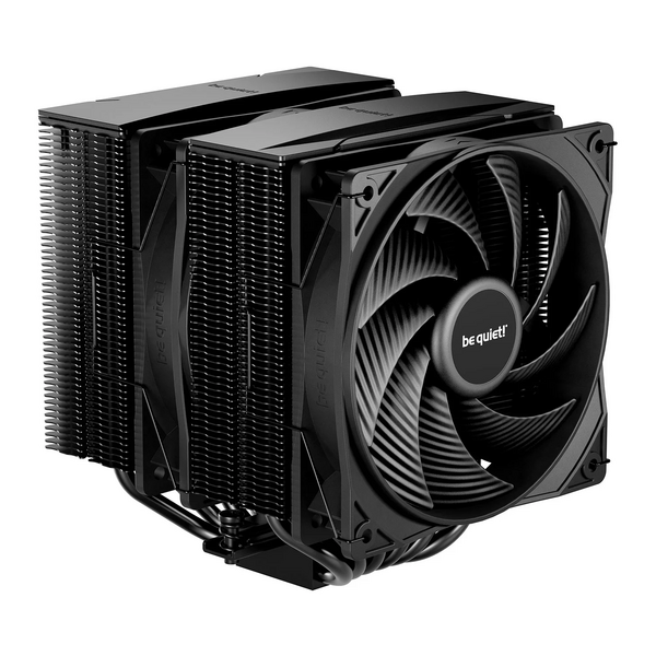 Be Quiet  Pure Rock Pro 3 CPU Cooler, Black, Universal Socket, 2 x Pure Wings Fans, 2000RPM, only 34.8dB(A) at maximum fan speed, 250W TDP