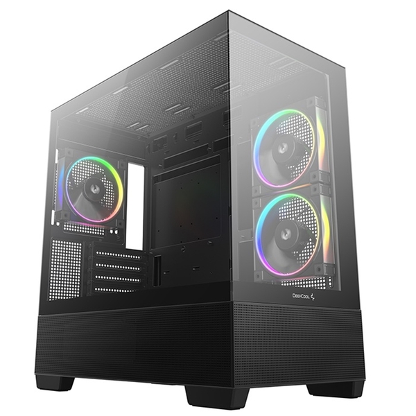 Deepcool CG380 3F Micro-ATX Gaming Case Panoramic Tempered Glass Side Panel