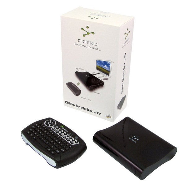 Cideko  Android Media Player and Wireless 3D Mouse Keyboard - Black Edition