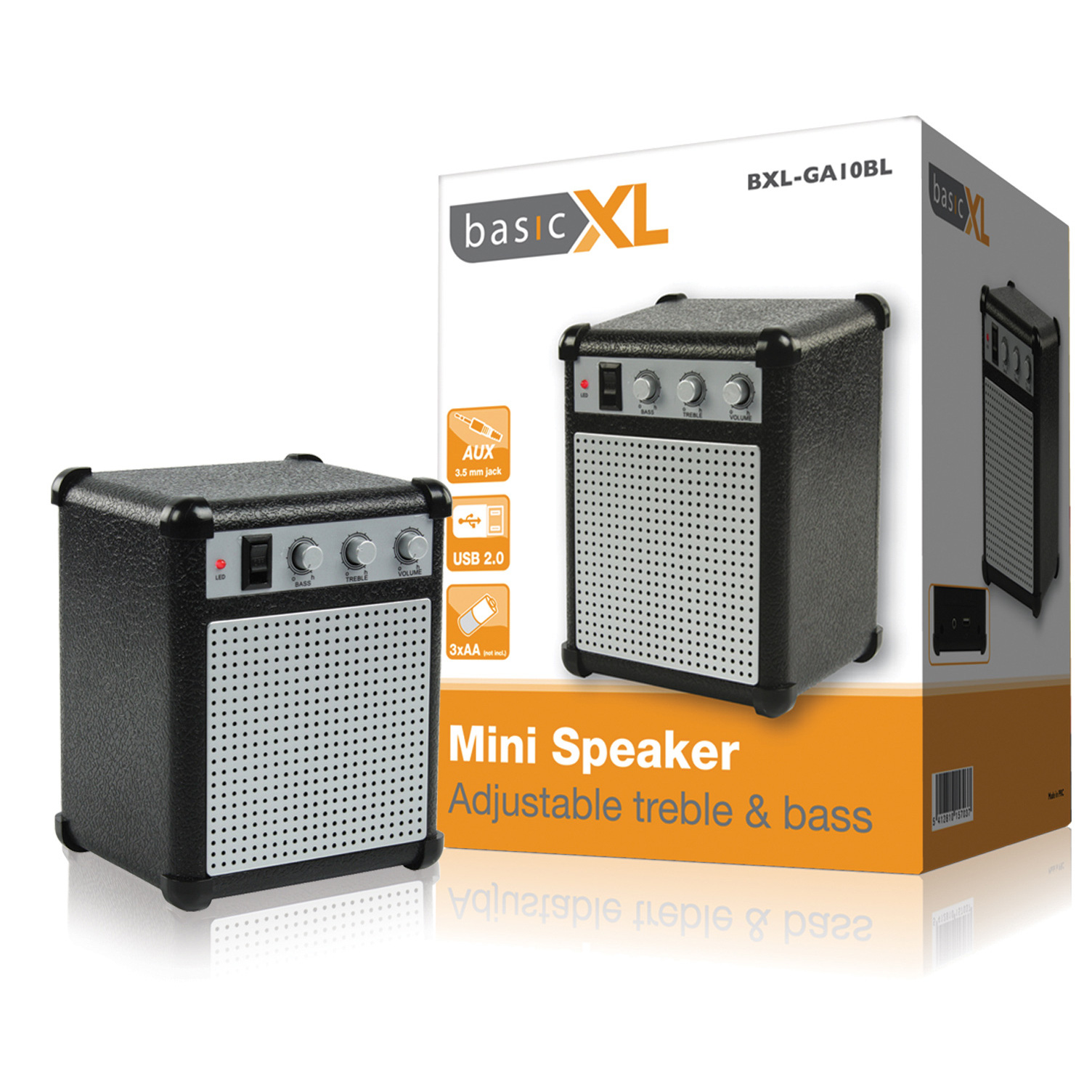 Bluetooth speaker with adjustable bass and treble store