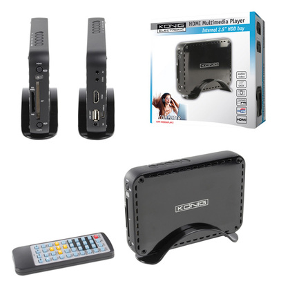 Konig  HDMI Multimedia Player For 2.5` Internal Or USB HDD