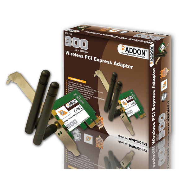Addon NWP310Ev4 300Mbps PCI Express Wireless N Adaptor ( PCI-E )