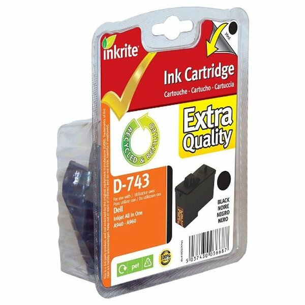 Inkrite  Dell 7Y743 A940 A960 BLACK