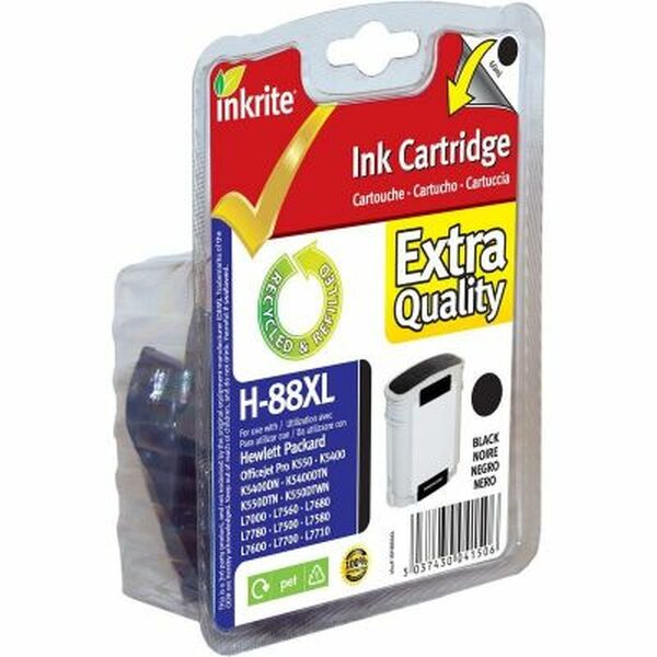 Inkrite IRHB88XL HP 88 For Deskjet Black Office jet 550/5400