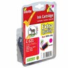 Inkrite  Canon With Chip MP980 MP620 MP630 MP540 iP4600 iP3600- CLI-521M Magenta Image
