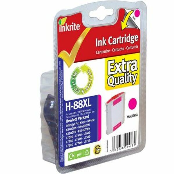 Inkrite  HP 88 For Deskjet Magenta Office jet 550/5400