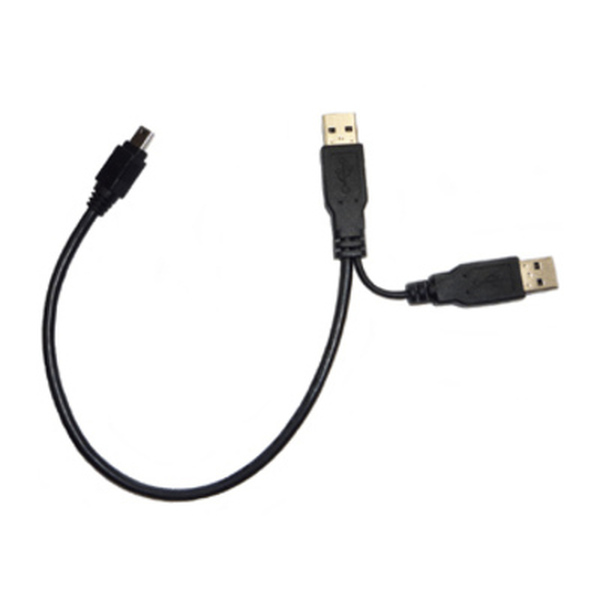 Generic  USB HDD Y Cable USB A to USB mini B for Portable HDD