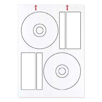 Mirror  Matt Standard Offset Lables (100 sheets) (200 labels) White