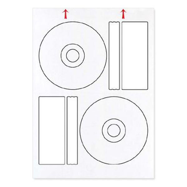 100 Infiniti A4 Blank White CD Label Labels, Indexes & Stamps ...