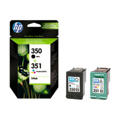 HP  HP 350/351 Print cartridge - Black, colour combo (cyan, magenta, yellow)
