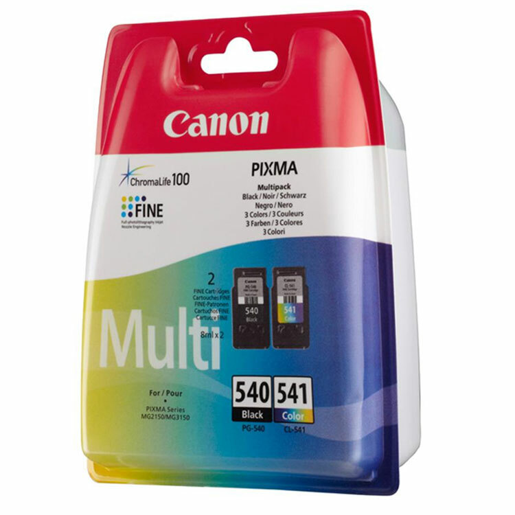 Canon Canon PG-540 / CL-541 Ink Cartridges / Twin Pack / Black & Colour  PIXMA MG2150, PIXMA MG3150