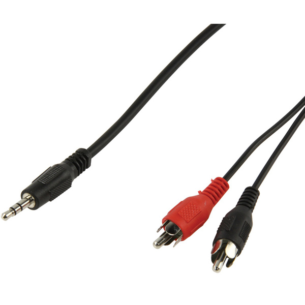 Value Line  1.5m Valueline - 3.5mm stereo jack - 2x RCA cable