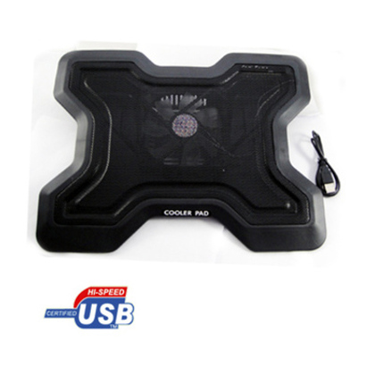Generic Aluminum USB Notebook / Laptop Cooler 12cm Fan with speed control Switch & 2 USB ports
