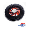 Generic  Mini Pad Wheel Type USB fan cooling cooler for PC laptop notebook Image