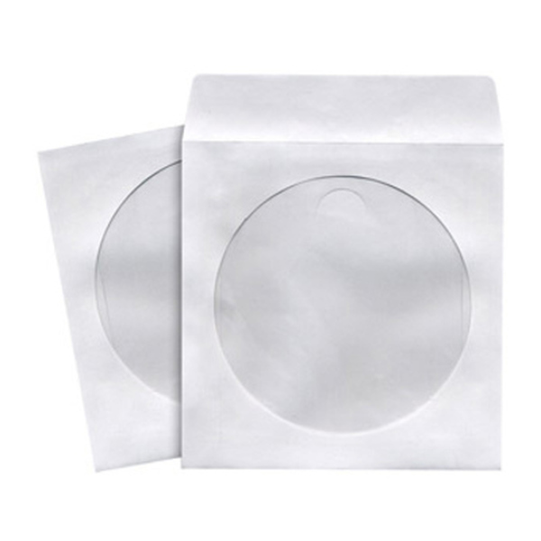 Generic 100 CD/DVD Paper Sleeves 100Gsm
