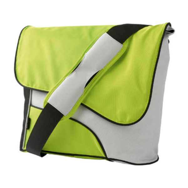 Trust  15.4` Street Style Messenger Bag (green/grey) - Clearance Sale