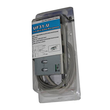 Compucase  3.5` Usb2/fire Wire/audio/mic