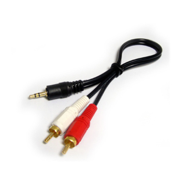 Generic  3.5mm Stereo Plug To 2x Phono Sockets .02mtr Lead