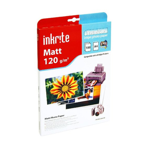 Inkrite  Photo Plus Matt Paper 120gsm A4 x100 Sheets