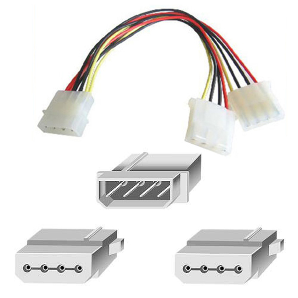 Generic RB511 1 X 5.25 To 2 X 5.25 Power Splitter