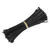 Generic  100x Cable Ties 2.5mm wide x 100mm long (Black) Image