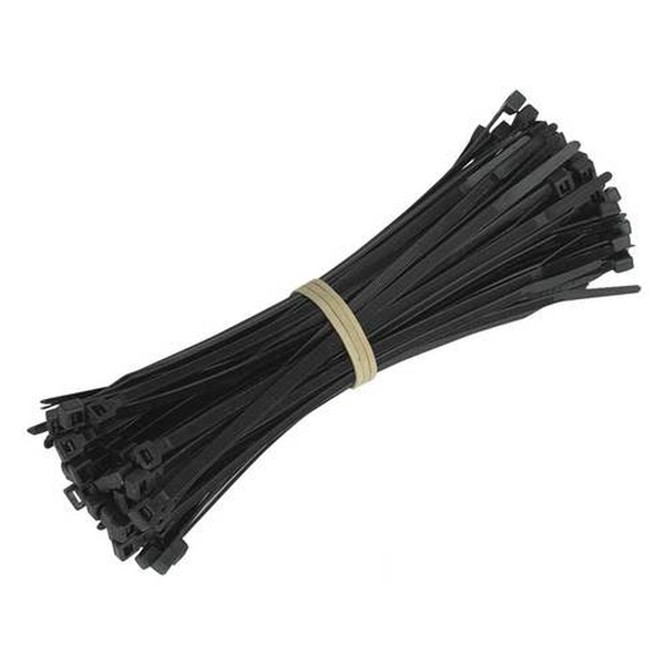 Generic  100x Cable Ties 2.5mm wide x 100mm long (Black)