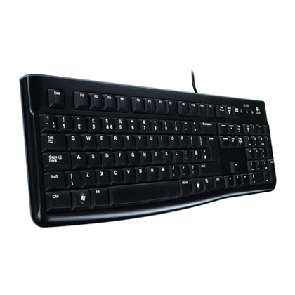 Logitech  USB Keyboard, Spillproof, Black (OEM)