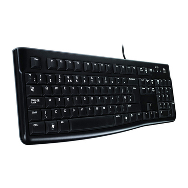Logitech  USB Keyboard, Spillproof, Black (OEM)