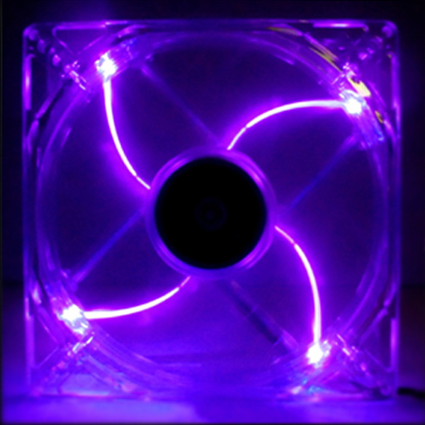 Ezcool  1x 120mm Purple LED Cooling Case Fan