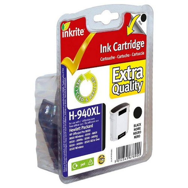 Inkrite  Inkrite HP 940XL for OfficeJet Pro 8000 8500 - C4906AE Hi-Cap Black