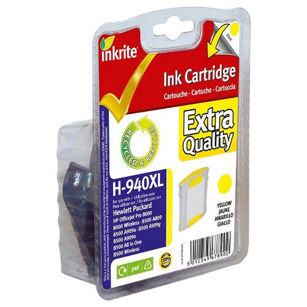 Inkrite  Inkrite (HP 940XL) for HP OfficeJet Pro 8000 8500 - C4909AE Hi-Cap Yellow